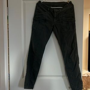 7 for all man kind low rise pants in army green